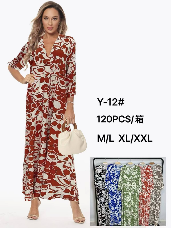 Sukienki damskie Roz M/L-XL/2XL , Mix Kolor Paczka 12 szt 1